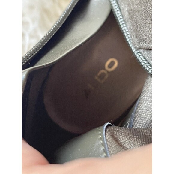 Aldo boots size 6.5 bresa green knee high Boots lace up back detail - Picture 6 of 9